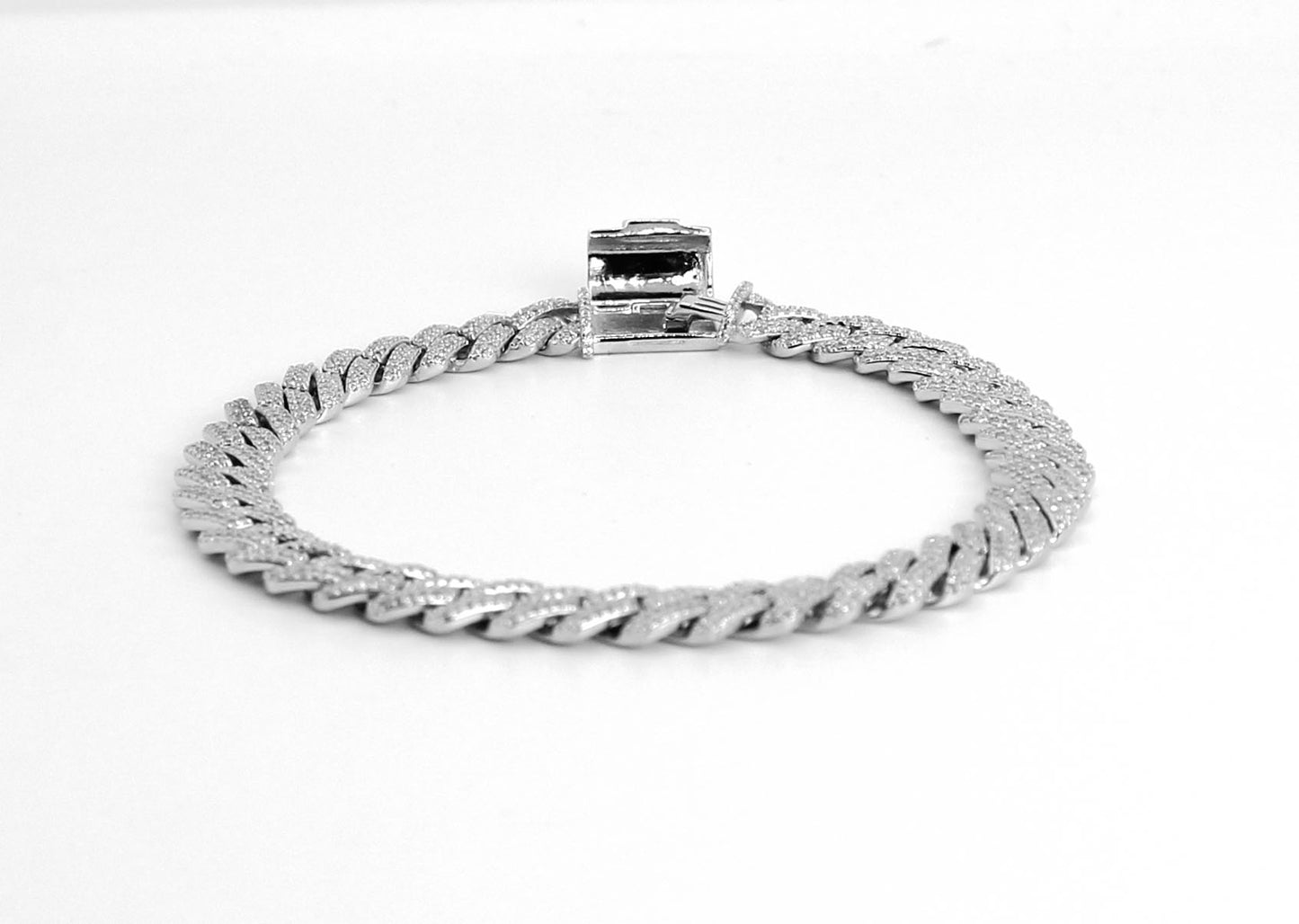 8mm Iced Cuban Bracelet