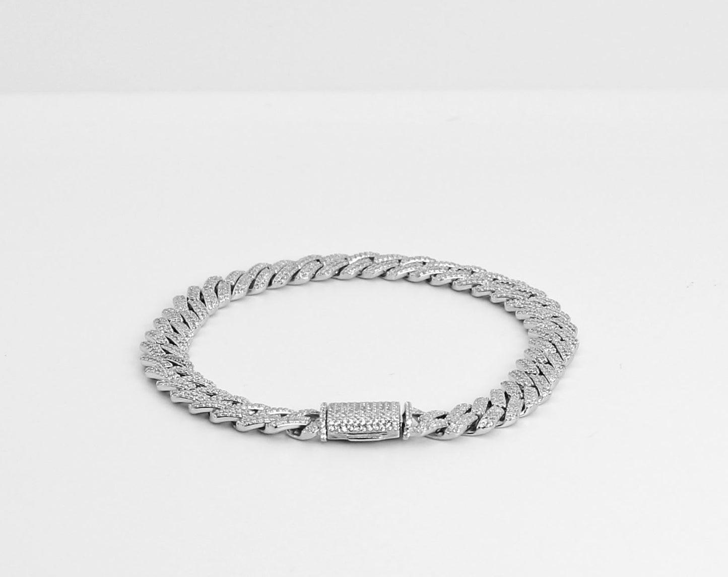 8mm Iced Cuban Bracelet